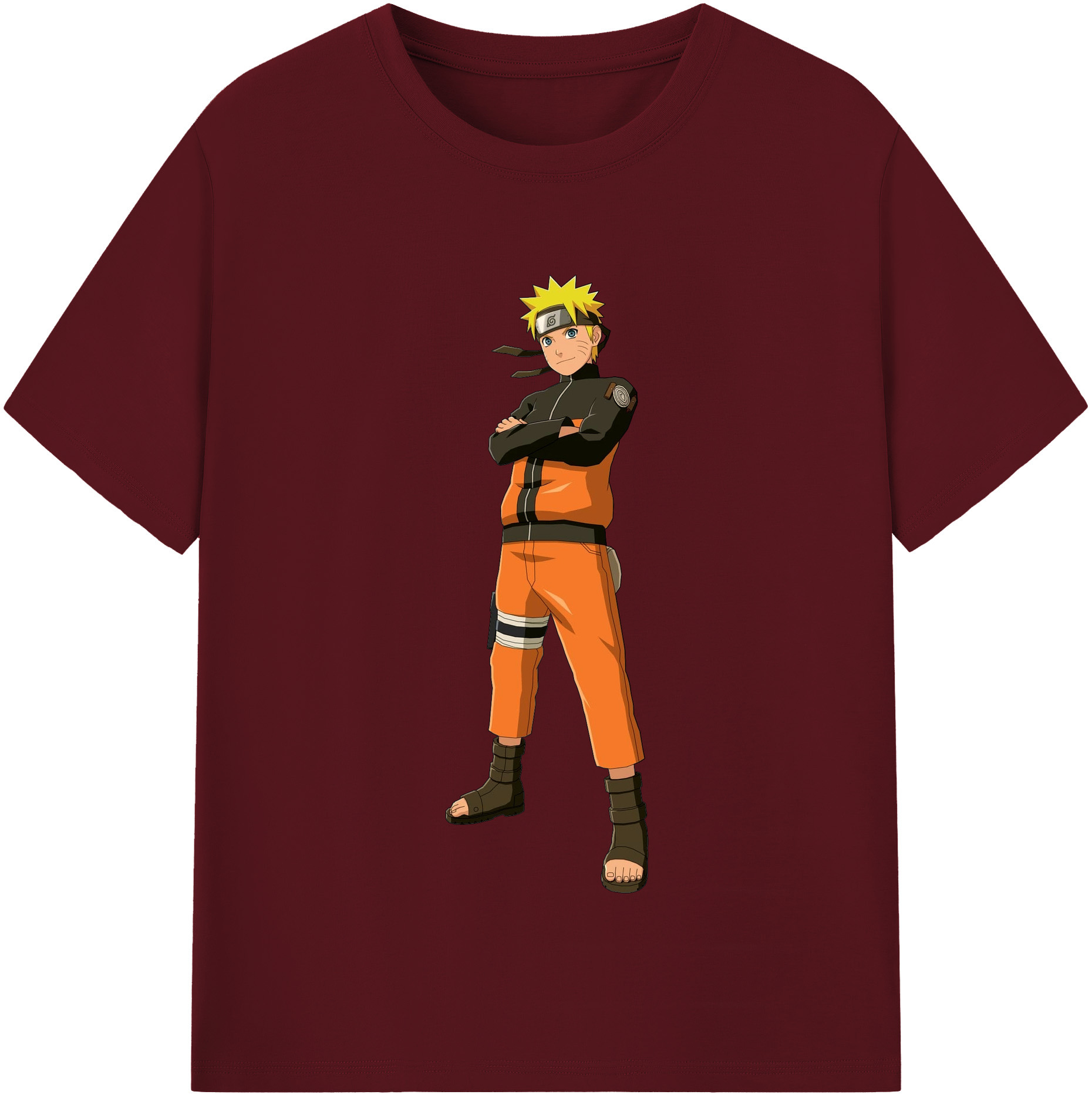 （画像用） NARUTO -ナルト- うずまき ナルト Uzumaki Naruto 綿100％半袖Tシャツ（フロントプリント）